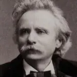 Portrait of Edvard Grieg. Composer of Norwegian Dance and many other works