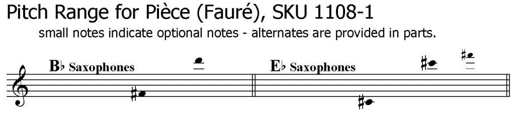 Gabriel Faure Etude Vocalise, Alto Saxophone Solo, Soprano Saxophone Solo