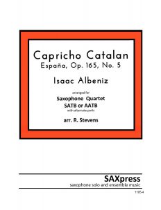 SATB or AATB Sax Quartet | Capricho Catalan by Albeniz