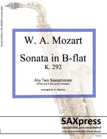 Sonata in B Flat, K292