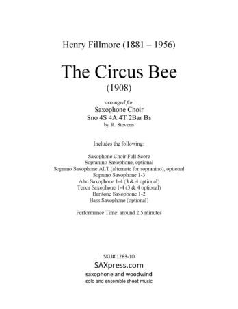 The Circus Bee - Saxophone Choir - Image 2