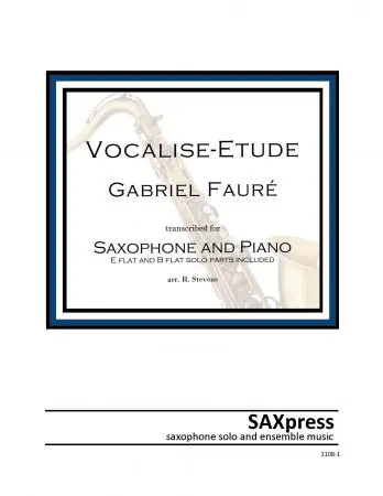 Vocalise-etude by Faure for saxophone solo