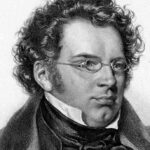 Franz Schubert Portrait. Composer of Ave Maria (Schubert) arranged for any saxophone and piano