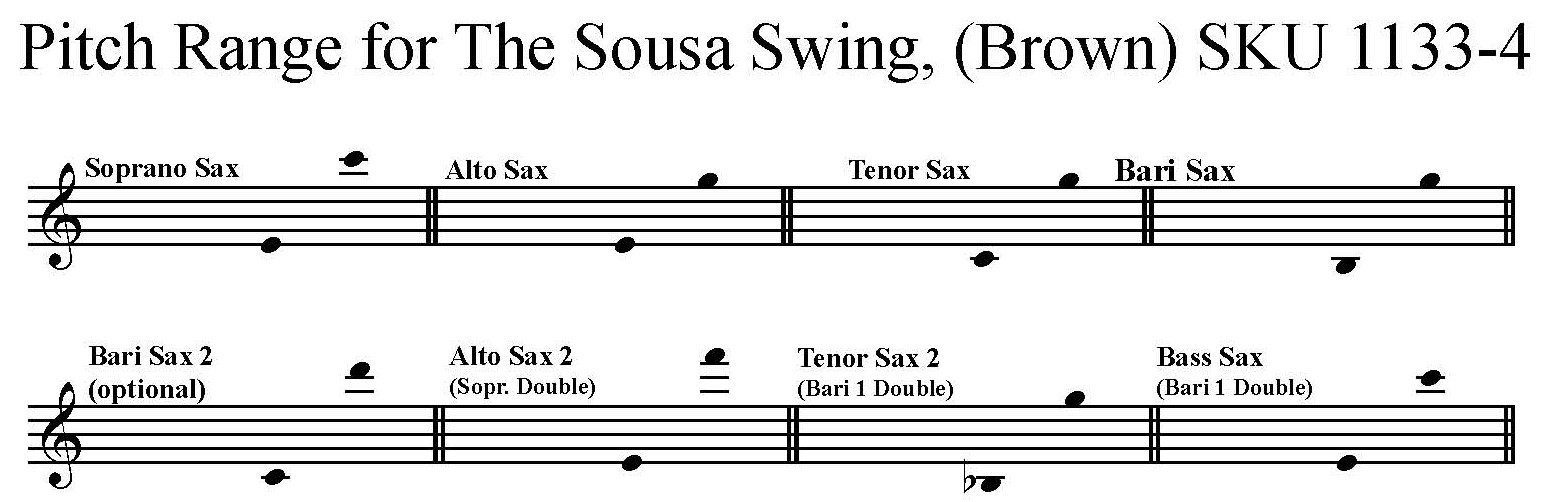 The Sousa Swing - march by C.B. Brown - Sax Quintet with flexible scoring