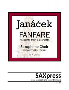 Fanfare from Sinfonietta by Leos Janacek for Saxophone Choir