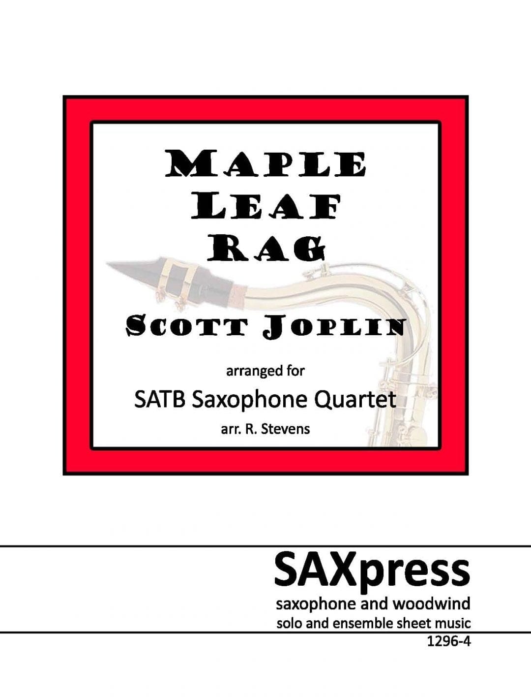Saxophone Quartet Sheet Music SAXpress SATB, AATB, Flexible