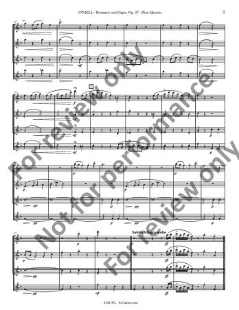 Romance and Gigue | Flute Quartet - Image 6