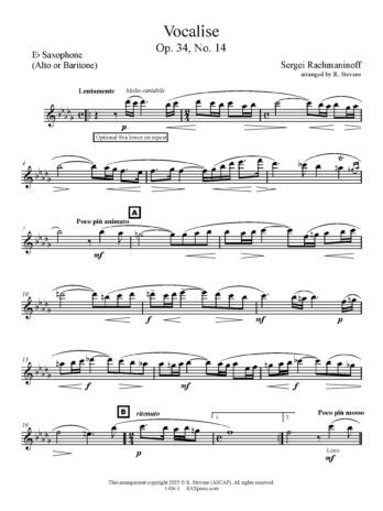 Vocalise Saxophone Solo - Image 7