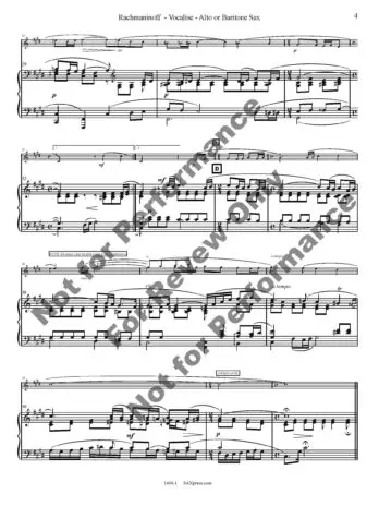 Vocalise Saxophone Solo - Image 5