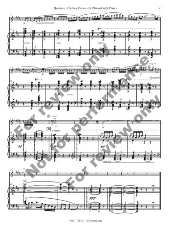 Three Little Pieces | E flat Clarinet - Image 3