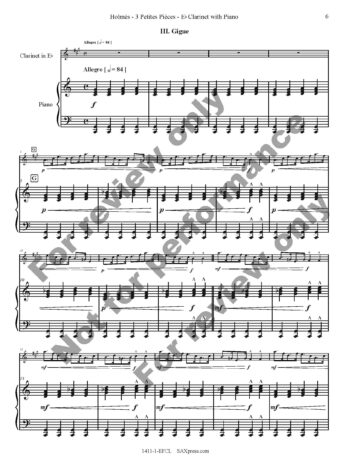 Three Little Pieces | E flat Clarinet - Image 7