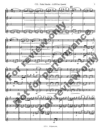 Petite Marche | AATB Sax Quartet - Image 4