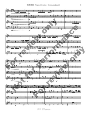 Trumpet Overture | Sax Quartet - Image 4