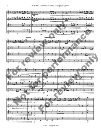 Trumpet Overture | Sax Quartet - Image 5