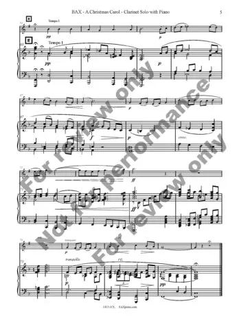 A Christmas Carol | Clarinet Solo - Image 6