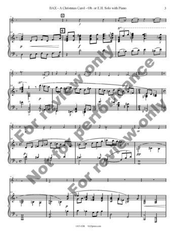 A Christmas Carol | Oboe or English Horn Solo - Image 4