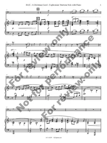 A Christmas Carol | Euphonium or Baritone Solo - Image 4
