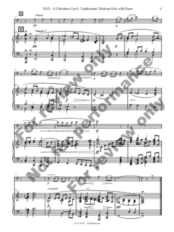 A Christmas Carol | Euphonium or Baritone Solo - Image 6