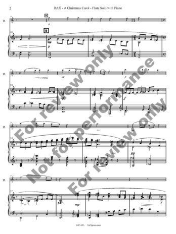A Christmas Carol | Flute or Alto Flute Solo - Image 3
