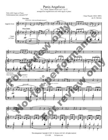 Panis Angelicus | English Horn Solo - Image 2