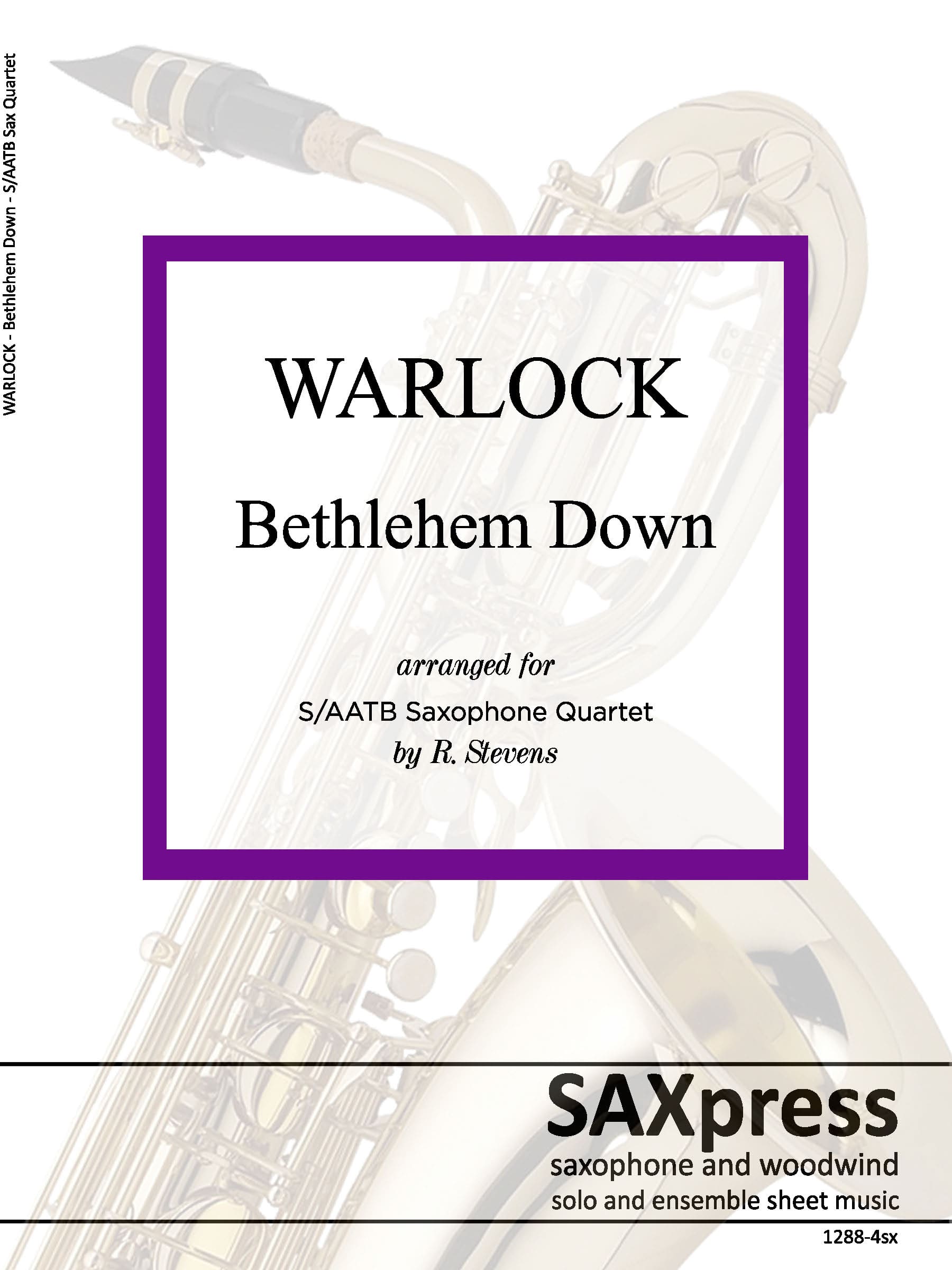 Bethlehem Down - Christmas Carol arranged for sax quartet